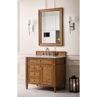 James Martin Brittany (single) 36-Inch Saddle Brown Vanity - 650-V36-SBR