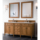 James Martin Brittany (double) 72-Inch Saddle Brown Vanity - 650-V72-M-SBR