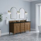 James Martin Brittany (double) 72-Inch Pecan Vanity - 655-V72-PCN