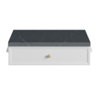 James Martin Bellshire 22.88-Inch Bright White Makeup Cabinet Drawer Unit - 660-MC24-BW