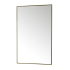 James Martin Rohe 26-Inch Champagne Brass Modern Bathroom Mirror