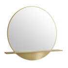 James Martin Platform 24-Inch Round Radiant Gold Mirror