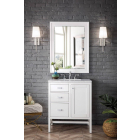 James Martin Addison (single) 29.88-Inch Glossy White Vanity - E444-V30-GW
