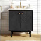 Avanity Adele (single) 30-Inch Black Oak Vanity - ADELE-V30-BK