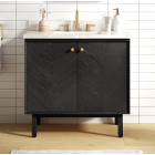 Avanity Adele (single) 36-Inch Black Oak Vanity - ADELE-V36-BK