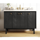 Avanity Adele (single) 48-Inch Black Oak Vanity - ADELE-V48-BK