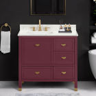 Avanity Alana (single) 36-Inch Burgundy Red Vanity - ALANA-V36-BR