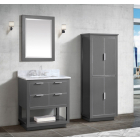 Avanity Allie (single) 31-Inch Twilight Gray With Brushed Silver Trim Vanity - ALLIE-V30-TGS