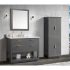 Avanity Allie (single) 43-Inch Twilight Gray Gold Trimmed Vanity - ALLIE-V42-TGG