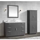 Avanity Austen (single) 49-Inch Twilight Gray With Brushed Silver Trim - AUSTEN-V48-TGS