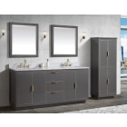 Avanity Austen (double) 73-Inch Twilight Gray Gold Vanity - AUSTEN-V72-TGG