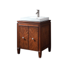 Avanity Brentwood (single) 25-Inch New Walnut Vanity Cabinet - BRENTWOOD-V25-NW