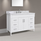Avanity Bristol (single) 49-Inch White Vanity - BRISTOL-V48-WT