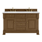 James Martin Brookfield (double) 60-Inch Honey Oak Vanity - 547-V60D-HNO