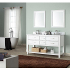 Avanity Brooks (double) 61-Inch White Vanity - BROOKS-V60-WT