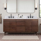 Avanity Carina (double) 72-Inch Coffee Teak Vanity - CARINA-V72-CT