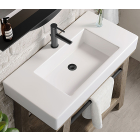 James Martin (single) 35.875-inch Glossy White Composite Stone Integrated Countertop/Sink