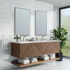 James Martin Marcello (double) 72-Inch Chestnut Wall-Mount Bathroom Vanity - D200-V72-M-CSN