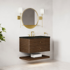 James Martin Allamari (single) 36-Inch Sable Wall-Mount Vanity - D640-V36-SBL