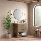 James Martin Lucian (single) 36-Inch Pebble Oak Vanity - D704-V36-PBO