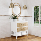 James Martin Olena (single) 36-Inch Light Mappa Burl Vanity - D804-V36-LMB