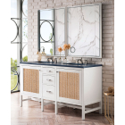 James Martin Addison (double) 59.88-Inch Glossy White Vanity Cabinet - E444-V60D-GW