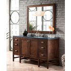 James Martin Addison (single) 59.88-Inch Mid Century Acacia Vanity Cabinet - E444-V60S-MCA