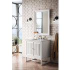James Martin Athens (single) 29.88-Inch Glossy White Vanity - E645-V30-GW