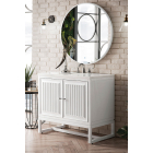 James Martin Athens (single) 35.88-Inch Glossy White Vanity - E645-V36-GW