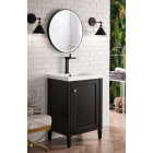 James Martin Brittania (single) 23.63-Inch Black Onyx Vanity Vanity Cabinet - E652-V24-BKO