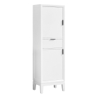 Avanity Emma 20-Inch White Modern Bathroom Tall Linen Side Cabinet