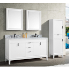 Avanity Emma (double) 61-Inch White Vanity - EMMA-V60-WT
