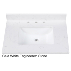 Avanity EUT31CW-RS (single) 31-inch Cala White Engineered Stone Countertop & Rectangular Sink