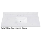 Avanity EUT49CW-RS (single) 49-inch Cala White Engineered Stone Countertop & Rectangular Sink