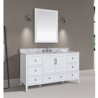 Avanity Everette (single) 60-Inch White Vanity - EVERETTE-V60-WT
