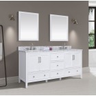 Avanity Everette (double) 72-Inch White Vanity - EVERETTE-V72-WT