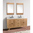 Avanity Harper (double) 61-Inch Natural Teak Vanity - HARPER-V60-NT