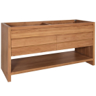 Avanity Kai (double) 60-Inch Natural Teak Cabinet - KAI-V60-NT
