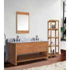 Avanity Kai (double) 49-Inch Natural Teak Vanity w/ Countertop - KAI-VS49-NT