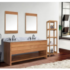 Avanity Kai (double) 61-Inch Natural Teak Cabinet w/ Countertop - KAI-VS61-NT
