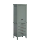 Avanity Madison 24-Inch Smoke Green Bathroom Tall Linen Side Cabinet