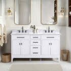 Avanity Madison (double) 60-Inch White Vanity - MADISON-V60-WT