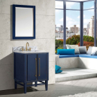 Avanity Mason (single) 25-Inch Navy Blue Vanity With Gold Trim - MASON-V24-NBG
