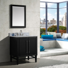 Avanity Mason (single) 31-Inch Black Vanity With Silver Trim - MASON-V30-BKS