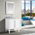 Avanity Mason (single) 31-Inch White Vanity With Silver Trim - MASON-V30-WTS