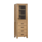Avanity Modero 24-Inch Brushed Oak Bathroom Tall Linen Side Cabinet