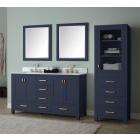 Avanity Modero (double) 60-Inch Navy Blue Vanity - MODERO-V60-NB