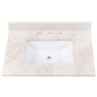 Avanity QUT31AL-RS (single) 31-inch Lotte Radianz Alluring Quartz Countertop & Rectangular Sink