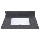 Avanity QUT31UG-RS (single) 31-inch Lotte Radianz Ural Gray Quartz Countertop & Rectangular Sink