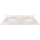 Avanity QUT61AL-RS (double) 61-inch Lotte Radianz Alluring Quartz Countertop & Rectangular Sinks
